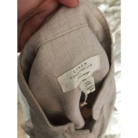 NWT Charter club 100% linen luxury jacket - Picture 3 of 4